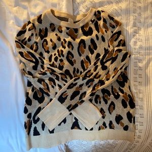 Animal Print Sweater, size small, A New Day